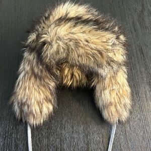 Cozy Faux Fur Aviator Hat - Tan